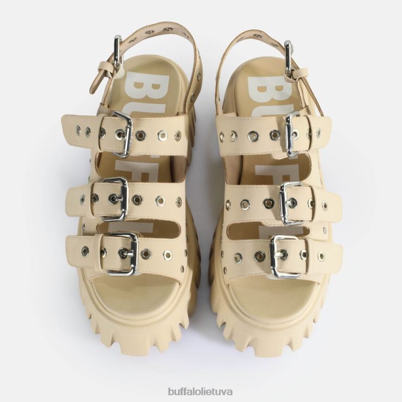 liūto kietos platformos sandalai veganiški Buffalo kremas4D4XB720 |sandalai