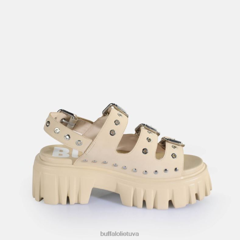 liūto kietos platformos sandalai veganiški Buffalo kremas4D4XB720 |sandalai