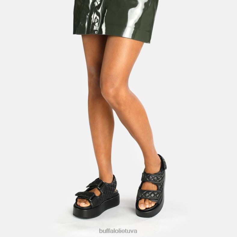 noa antklodės platforminės basutės veganiškos Buffalo juodas4D4XB786 |sandalai