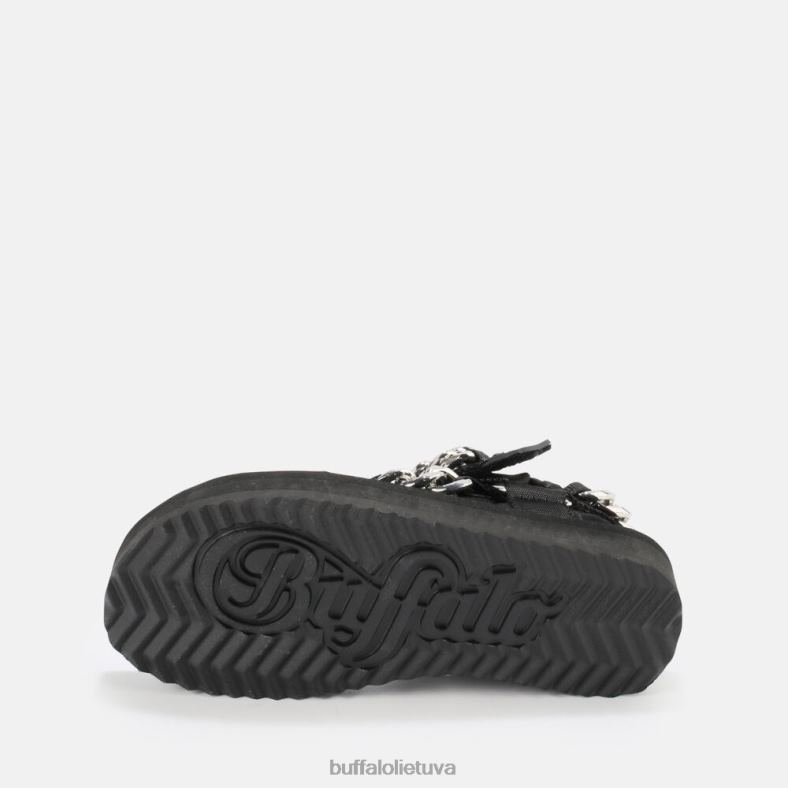 sage grandininės platforminės basutės veganiškos Buffalo juodas4D4XB922 |sandalai