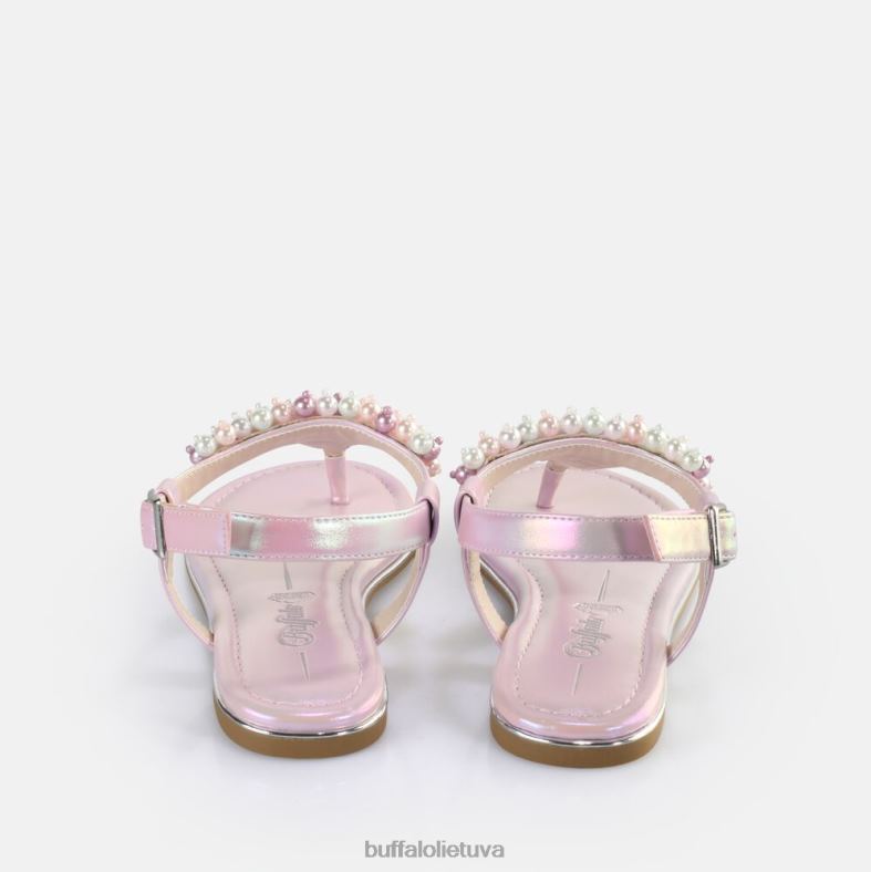 Capri perliniai sandalai veganiški Buffalo metalinės levandos4D4XB408 |sandalai