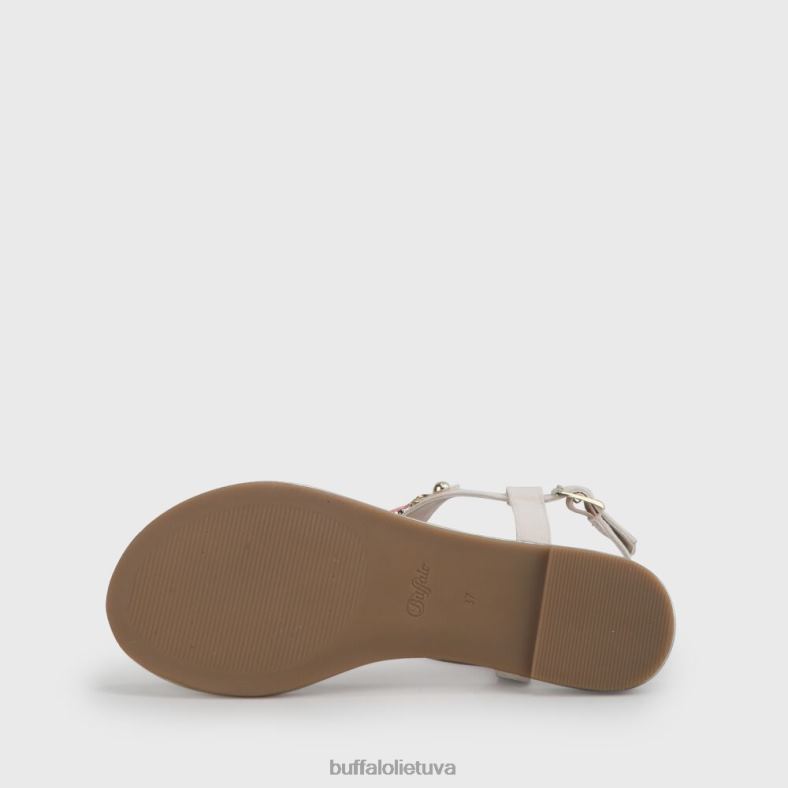 Rosalie vegan plokšti sandalai suede look Buffalo smėlio spalvos / koralas4D4XB340 |sandalai
