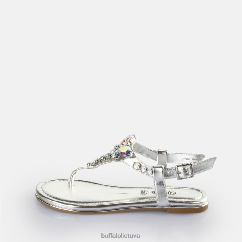 capri laumžirgio sandalai veganiški Buffalo sidabras4D4XB195 |sandalai