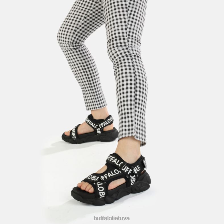 cld tec veganiškos basutės Buffalo juodas4D4XB559 |sandalai
