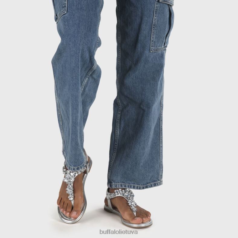 rhonda veganiškos basutės Buffalo sidabras4D4XB93 |sandalai