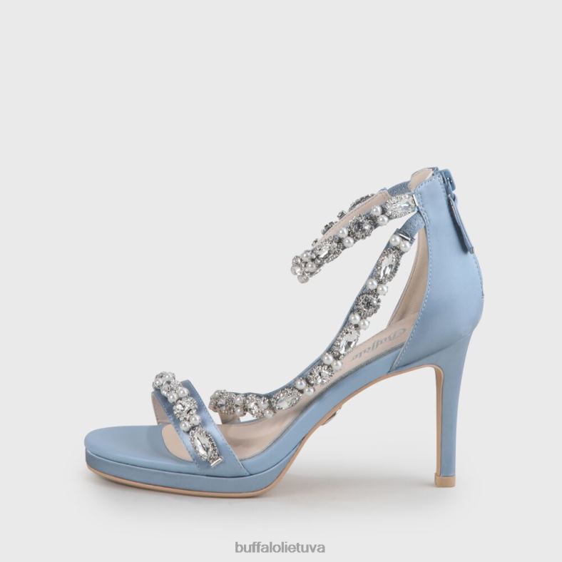 Anna sandalas su kulkšnies dirželiu Buffalo šviesiai mėlynas4D4XB776 |sandalai