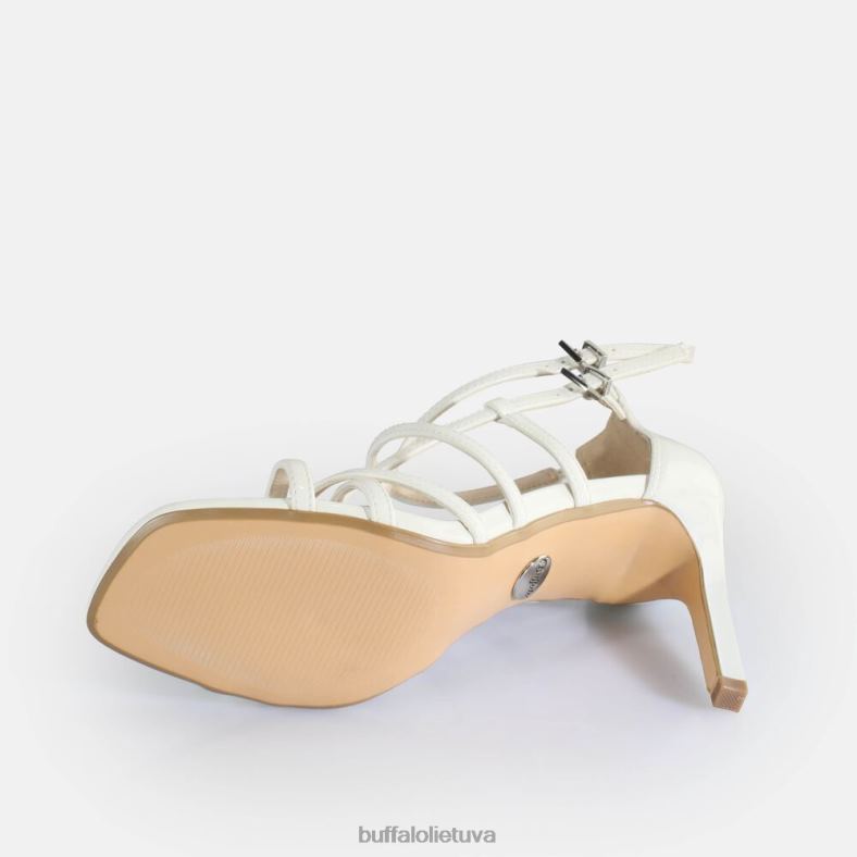 „Blair Cage“ sandalai su kulnais veganiški Buffalo baltas4D4XB282 |sandalai