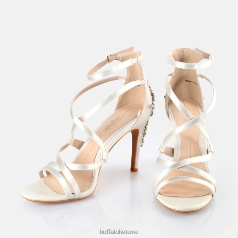 Claudia sandalas su kulkšnies dirželiu Buffalo dramblio kaulo4D4XB579 |sandalai