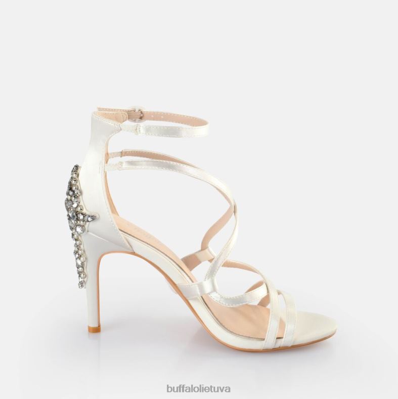 Claudia sandalas su kulkšnies dirželiu Buffalo dramblio kaulo4D4XB579 |sandalai