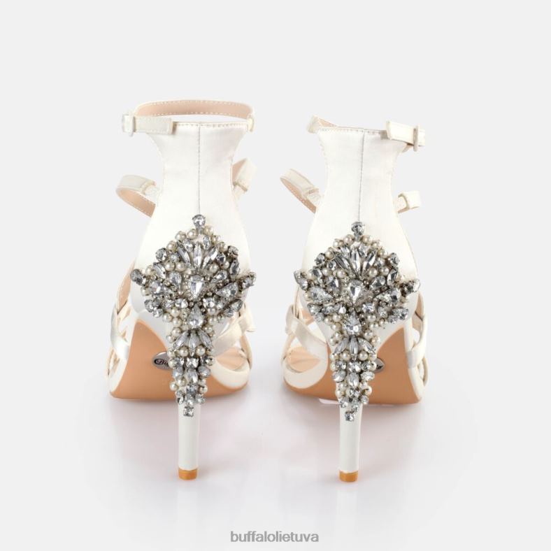 Claudia sandalas su kulkšnies dirželiu Buffalo dramblio kaulo4D4XB579 |sandalai