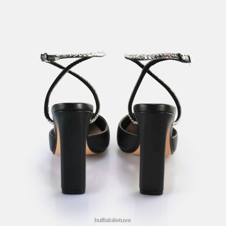 Jolie queen sandalai su kulnais veganiški Buffalo juodas4D4XB328 |sandalai