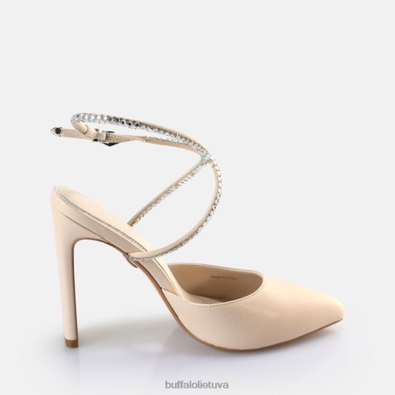 Jolie queen sandalai su kulnais veganiški Buffalo kremas4D4XB329 |sandalai