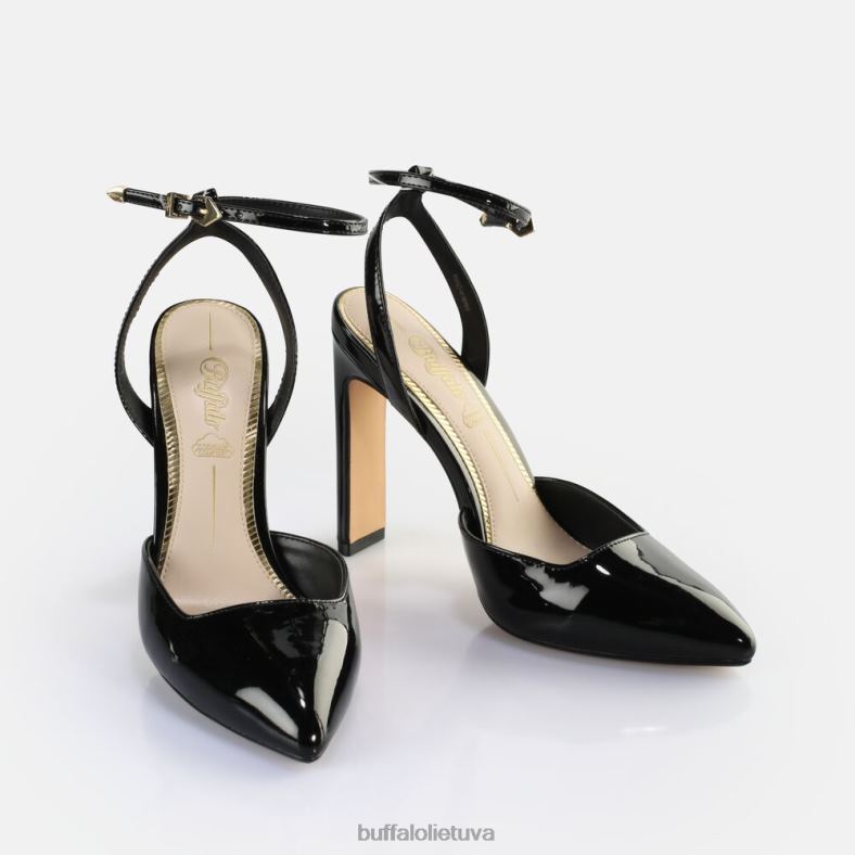 Jolie vamp sandalai su kulnais veganiški Buffalo juodas4D4XB331 |sandalai