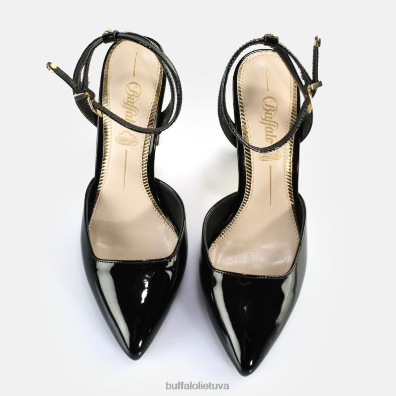 Jolie vamp sandalai su kulnais veganiški Buffalo juodas4D4XB331 |sandalai