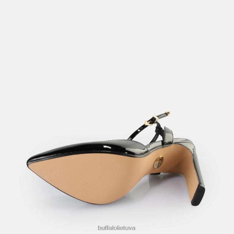 Jolie vamp sandalai su kulnais veganiški Buffalo juodas4D4XB331 |sandalai