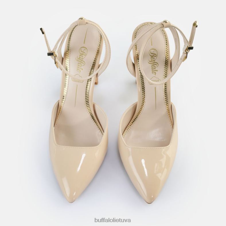 Jolie vamp sandalai su kulnais veganiški Buffalo smėlio spalvos4D4XB330 |sandalai