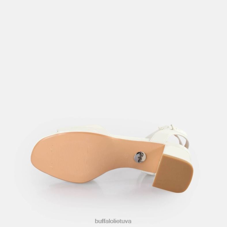 Lucy tvarkingos basutės su kulnais Buffalo baltas4D4XB356 |sandalai