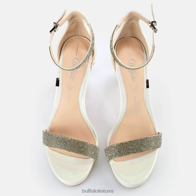 Mary Belle basutės su aukštakulniais Buffalo baltas4D4XB355 |sandalai