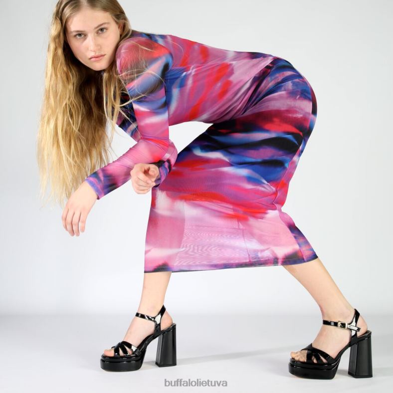 May donna sandalai su kulnais veganiški Buffalo juodas4D4XB251 |sandalai