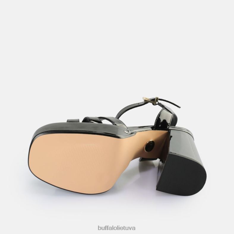 May donna sandalai su kulnais veganiški Buffalo juodas4D4XB251 |sandalai