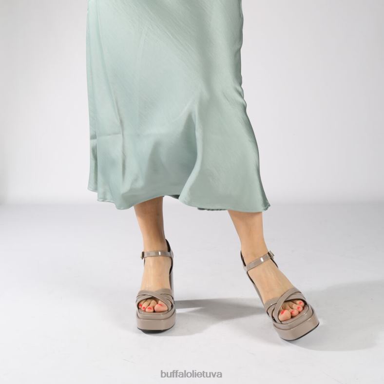 May donna sandalai su kulnais veganiški Buffalo taupe4D4XB325 |sandalai