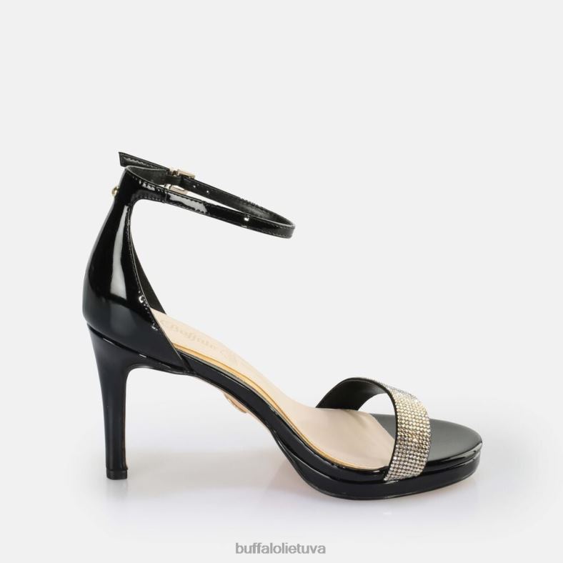 Monroe 2 pakulniai sandalai vegan Buffalo juodas Auksas4D4XB222 |sandalai