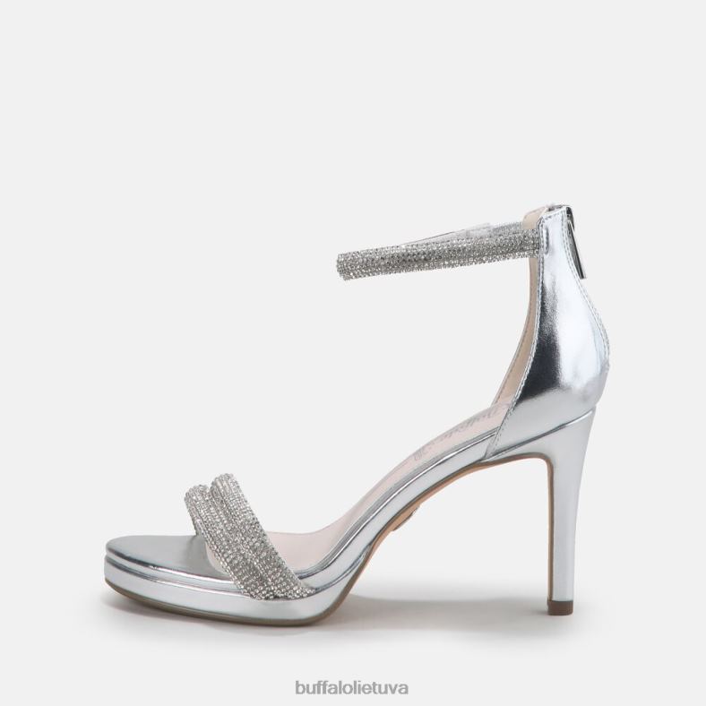 Selma veganiniai sandalai su kulnais Buffalo sidabras4D4XB735 |sandalai