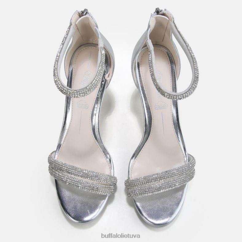 Selma veganiniai sandalai su kulnais Buffalo sidabras4D4XB735 |sandalai