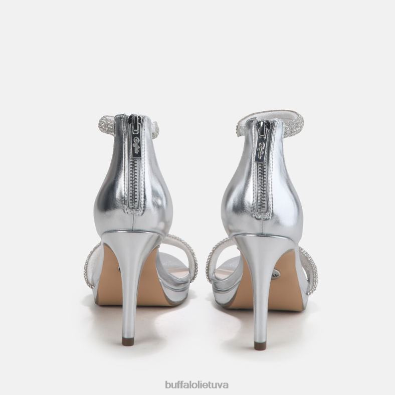 Selma veganiniai sandalai su kulnais Buffalo sidabras4D4XB735 |sandalai