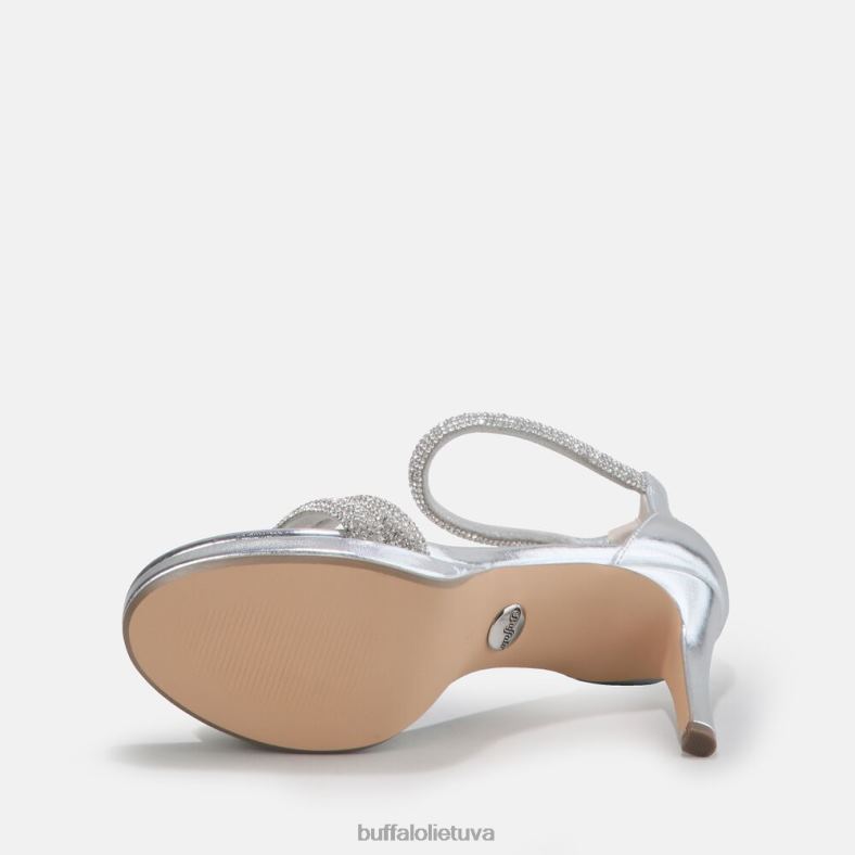 Selma veganiniai sandalai su kulnais Buffalo sidabras4D4XB735 |sandalai