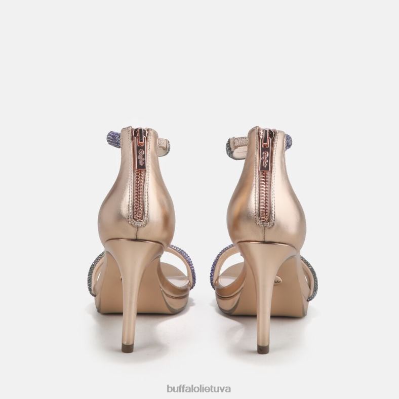 Selma veganiniai sandalai su kulnais Buffalo smėlio spalvos4D4XB734 |sandalai