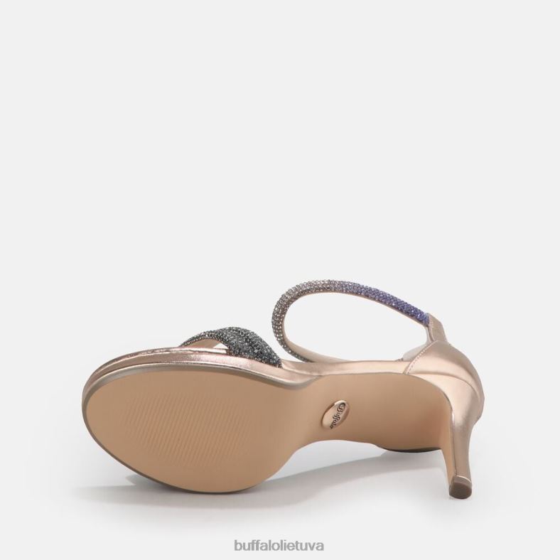 Selma veganiniai sandalai su kulnais Buffalo smėlio spalvos4D4XB734 |sandalai