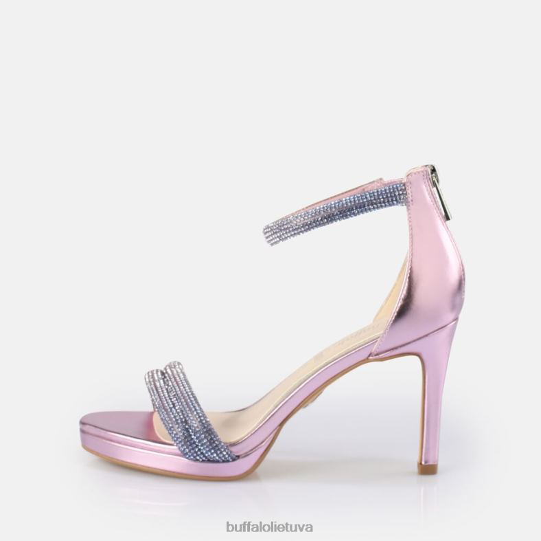 Selma veganiniai sandalai su kulnais Buffalo violetinė4D4XB736 |sandalai