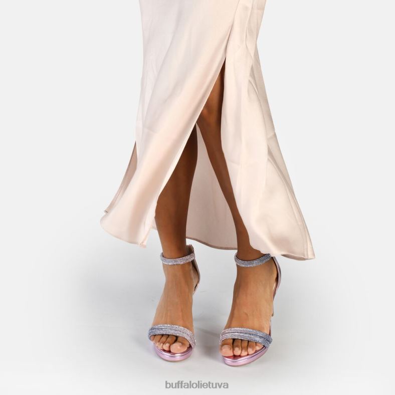 Selma veganiniai sandalai su kulnais Buffalo violetinė4D4XB736 |sandalai