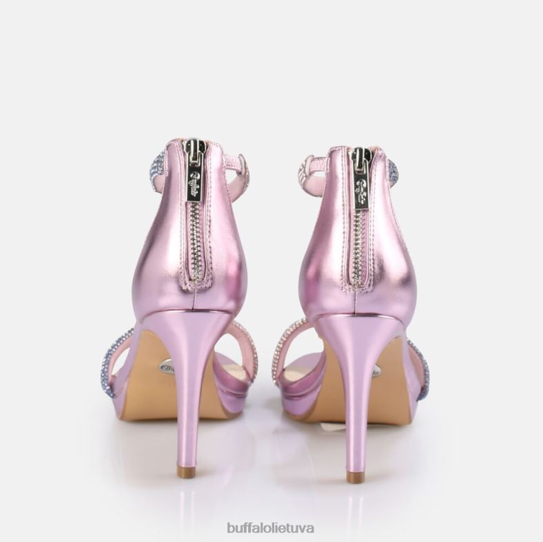 Selma veganiniai sandalai su kulnais Buffalo violetinė4D4XB736 |sandalai