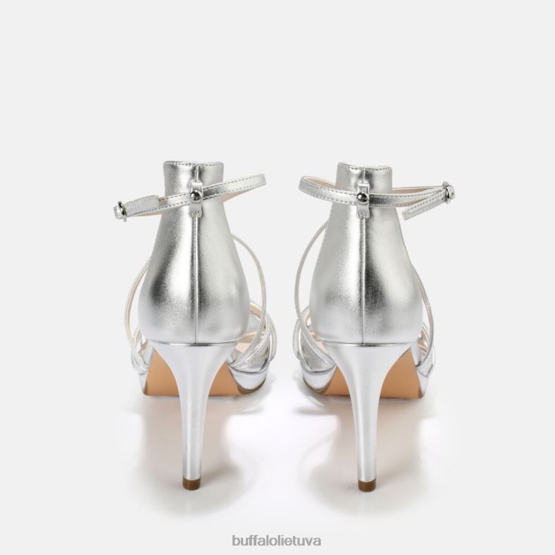 Serena Bow aukštakulniai sandalai vegan Buffalo sidabras4D4XB286 |sandalai