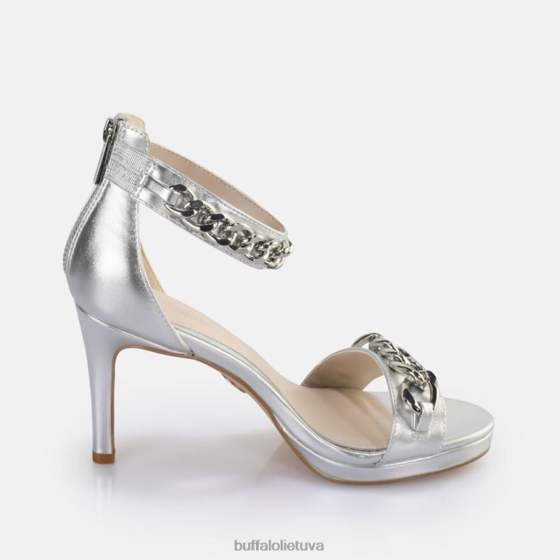 Serena grandininiai sandalai su kulnais veganai Buffalo sidabras4D4XB307 |sandalai