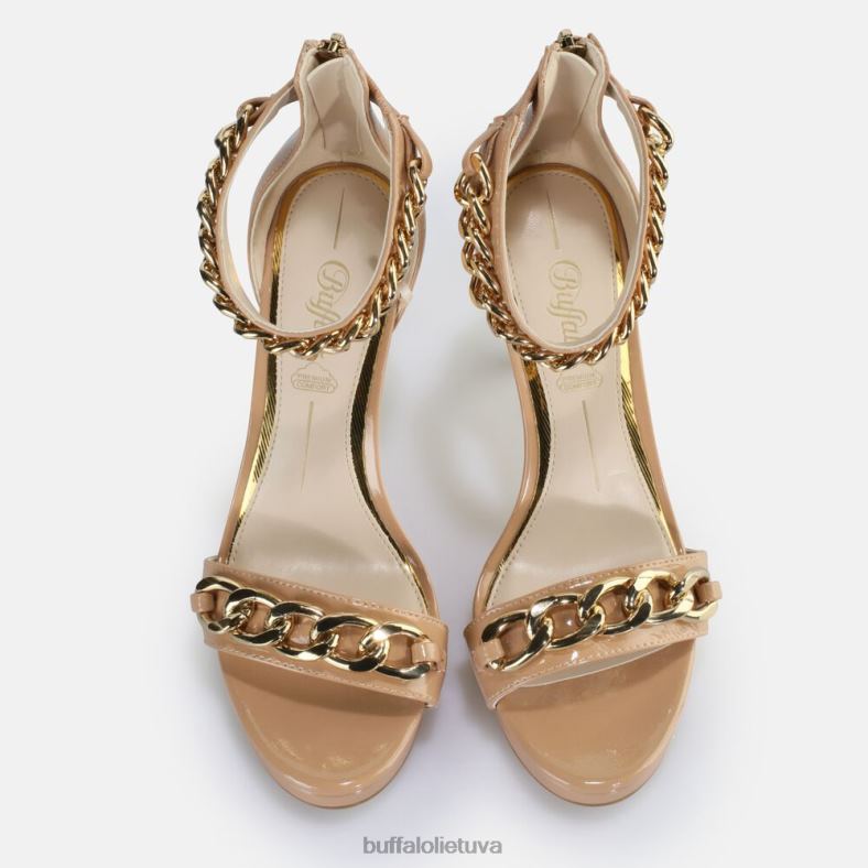 Serena grandininiai sandalai su kulnais veganai Buffalo skaistalai4D4XB309 |sandalai