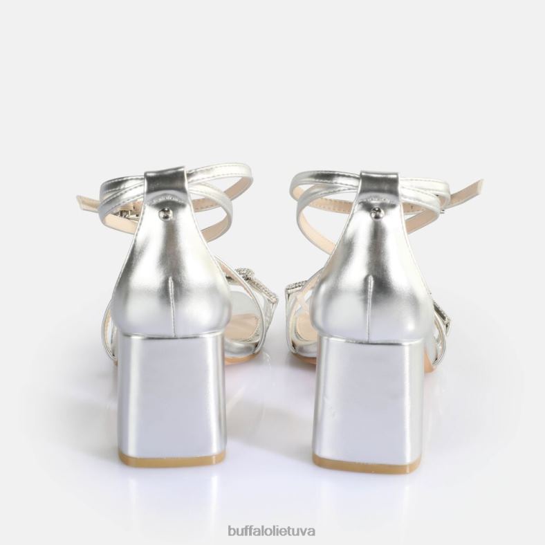balandis glam kulniuku sandalai vegan Buffalo sidabras4D4XB85 |sandalai