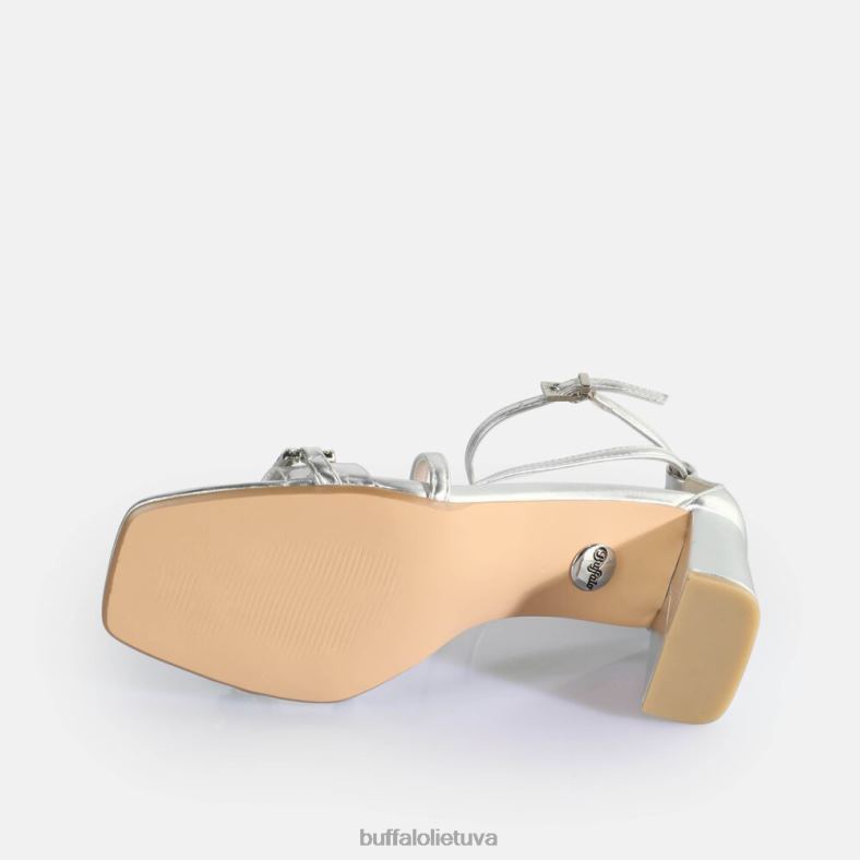 balandis glam kulniuku sandalai vegan Buffalo sidabras4D4XB85 |sandalai