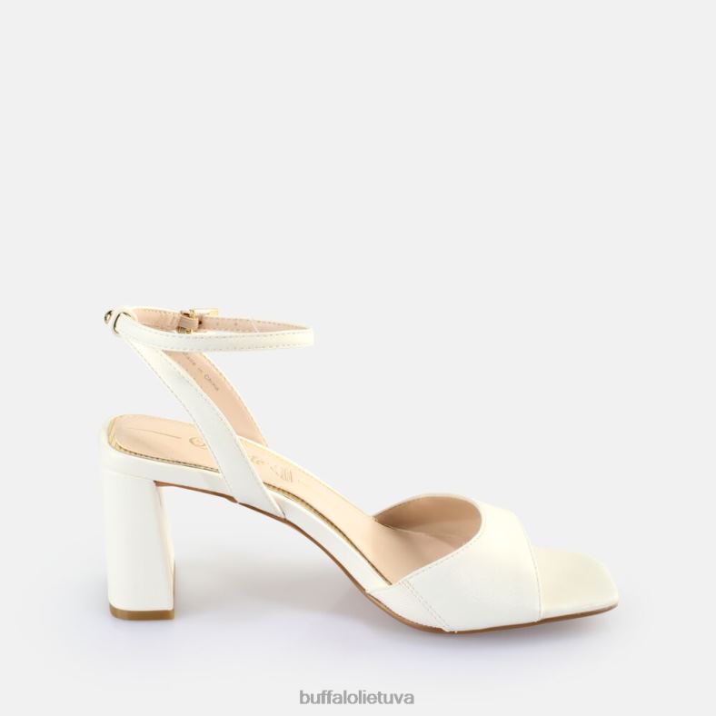 balandis tvarkingas basutes su kulnais vegan Buffalo perlų baltumo4D4XB244 |sandalai