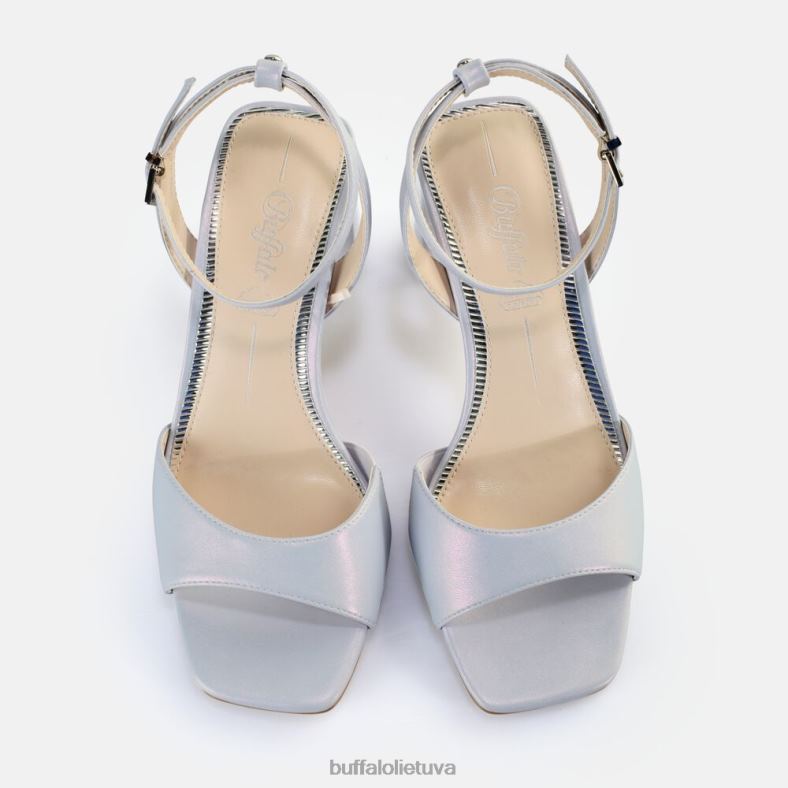 balandis tvarkingas basutes su kulnais vegan Buffalo perlas šviesiai mėlynas4D4XB246 |sandalai