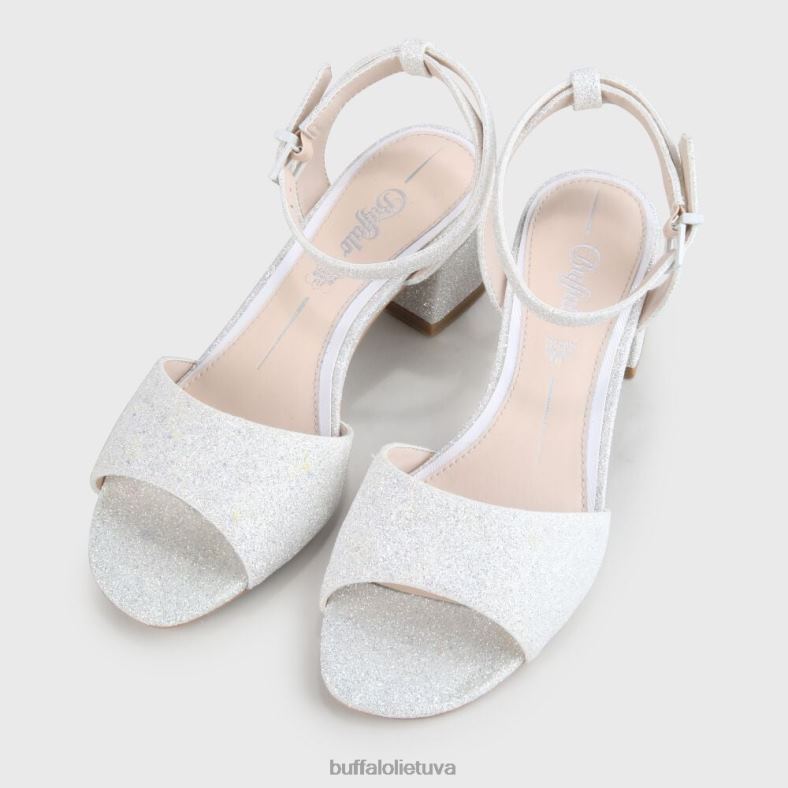 belinda sandalas su dirželiu Buffalo baltas4D4XB900 |sandalai