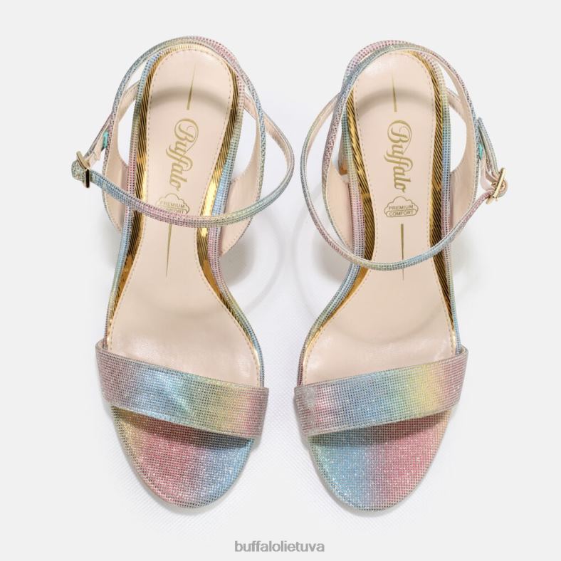 džinsai tvarkingi aukštakulniai sandalai veganiški Buffalo įvairiaspalvis4D4XB37 |sandalai