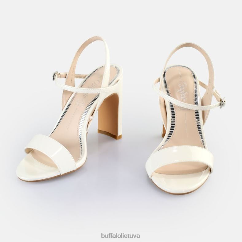 džinsai tvarkingi sandalai su kulnais veganiški Buffalo baltas4D4XB40 |sandalai