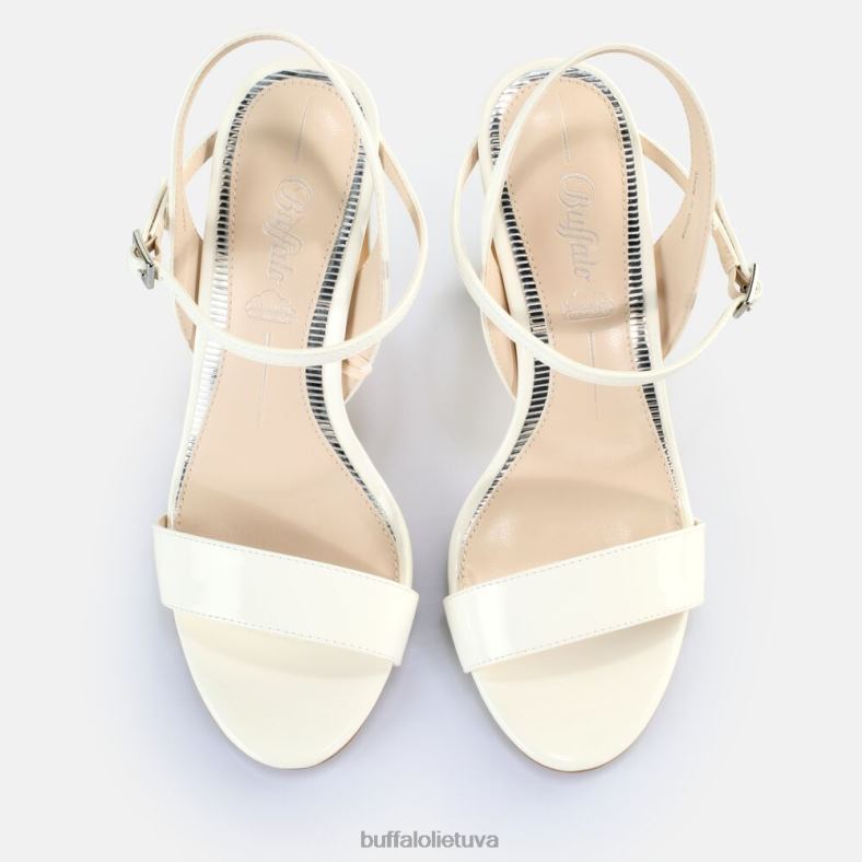 džinsai tvarkingi sandalai su kulnais veganiški Buffalo baltas4D4XB40 |sandalai