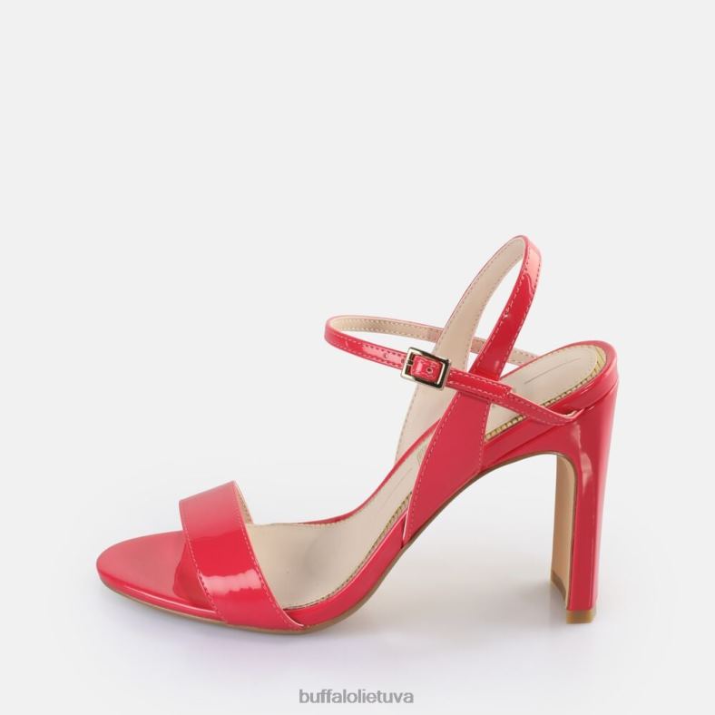 džinsai tvarkingi sandalai su kulnais veganiški Buffalo tamsiai rožinė4D4XB41 |sandalai