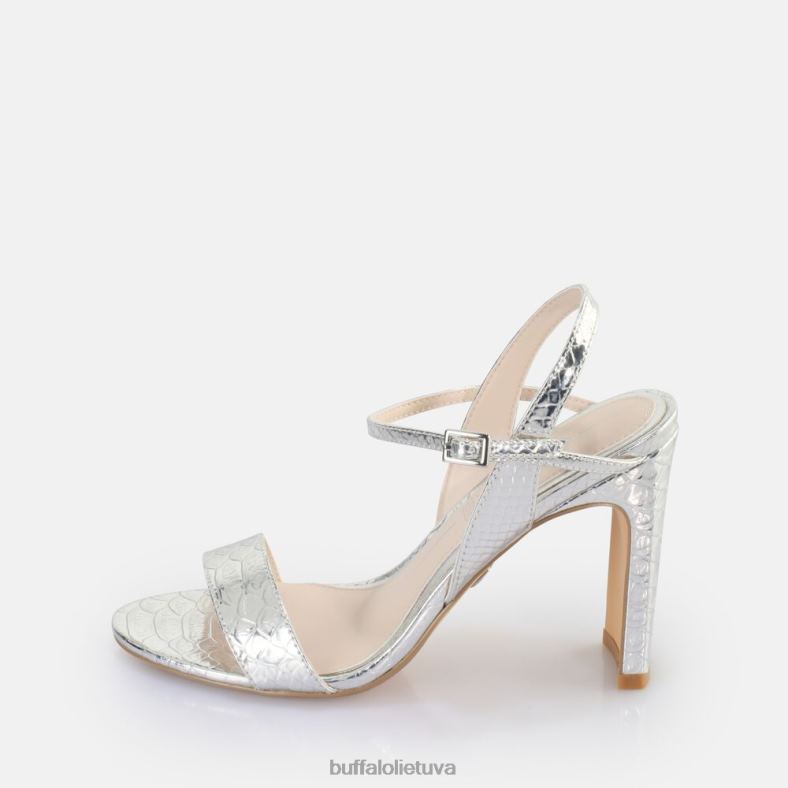 džinsas tvarkingas sandalas vegan Buffalo gyvatės sidabras4D4XB39 |sandalai