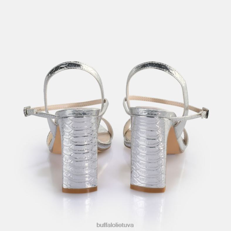 džinsas tvarkingas sandalas vegan Buffalo gyvatės sidabras4D4XB39 |sandalai