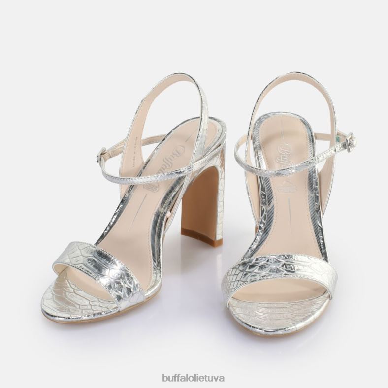 džinsas tvarkingas sandalas vegan Buffalo gyvatės sidabras4D4XB39 |sandalai